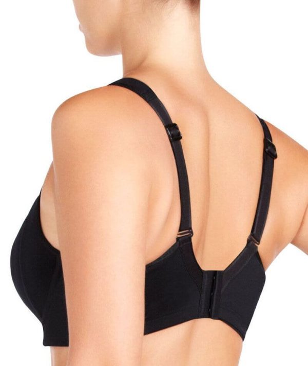 Bendon Sport Extreme Out Underwired Sports Bra - Black Silver Cheap