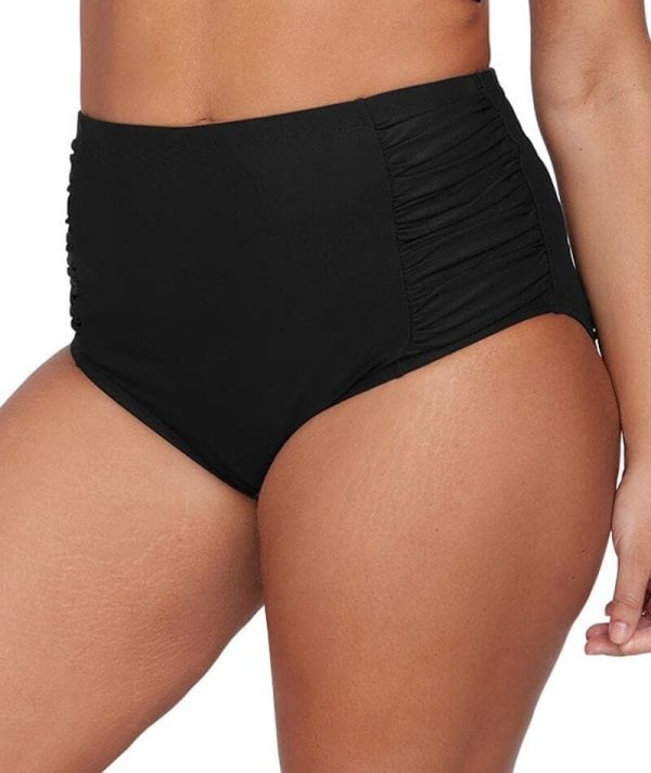 Artesands Hues Botticelli High Waist Swim Brief - Black Hot on Sale