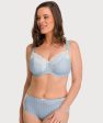 Ava & Audrey Jacqueline Full Cup Underwired Bra - Blue Ivory Online Hot Sale