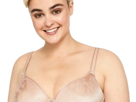 Berlei Lift and Shape T-Shirt Underwire Bra - Contemporary Floral Pearl Nude Hot on Sale