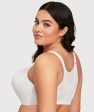 Glamorise Magiclift Front-Closure Posture Back Wire-Free Bra - White For Cheap