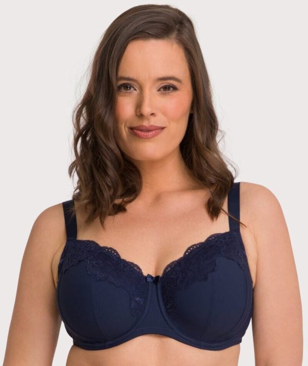 Ava & Audrey Jacqueline Full Cup Underwired Bra - Sapphire Hot on Sale