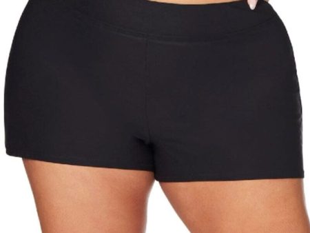 Artesands Recycled Hues Delacroix High Waist Swim Short - Black Hot on Sale