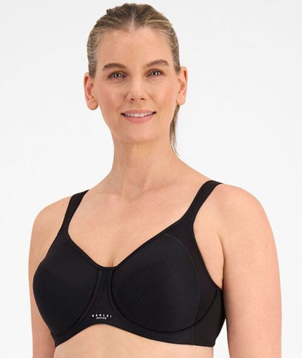 Berlei Full Support Non-Padded Sports Bra - Black Cheap