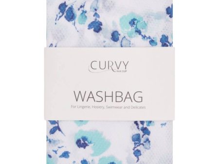 Curvy Lingerie Blue Floral Washbag - Large For Sale