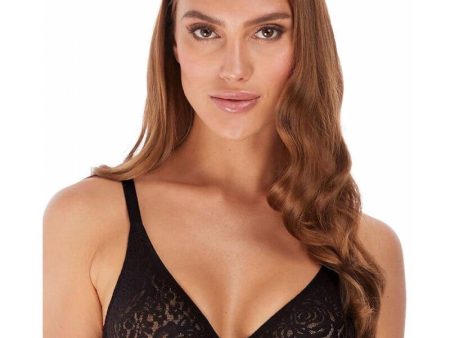 Wacoal Halo Lace Moulded Underwire Bra - Black Fashion