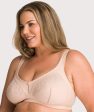 Ava & Audrey Sophia Cotton & Lace Wire-Free Bra - Cappuccino Online now