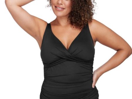 Artesands Recycled Hues Delacroix D-G Cup Wire-free Tankini Top - Black Cheap