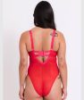 Curvy Kate Elementary Plunge Bodysuit - Red Pink Online Hot Sale