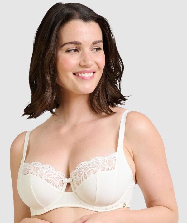 Sans Complexe Ariane Essential Full Cup Underwired Bra - Ivory For Sale