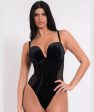 Scantilly Icon Plunge Strapless Padded Bodysuit - Black For Sale