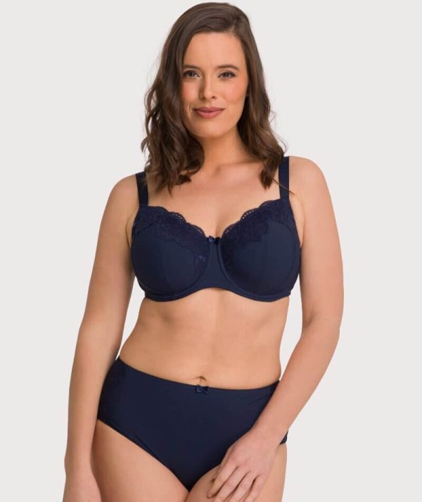 Ava & Audrey Jacqueline Full Cup Underwired Bra - Sapphire Hot on Sale