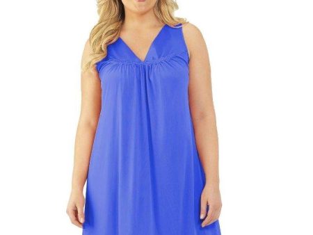 Exquisite Form Short Gown Plus - Rocky Blue For Cheap