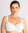 Ava & Audrey Bardot Lace Balconette Underwire Bra - White For Discount