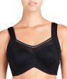 Bendon Sport Extreme Out Underwired Sports Bra - Black Silver Cheap