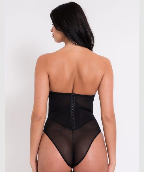 Scantilly Icon Plunge Strapless Padded Bodysuit - Black For Sale