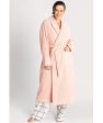 Ava & Audrey Betty Jacquard Fleece Robe - Blush Online now