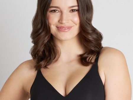 Bendon Comfit Collection Soft Cup Wire-free Plunge Bra - Black Hot on Sale