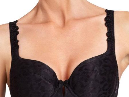 Bendon Damask Contour Underwire Bra - Black For Cheap