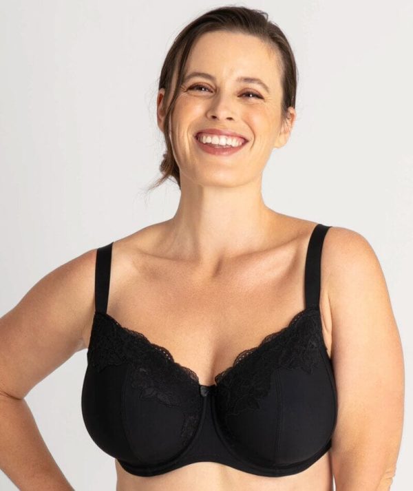 Ava & Audrey Jacqueline Full Cup Underwired Bra - Black Fashion