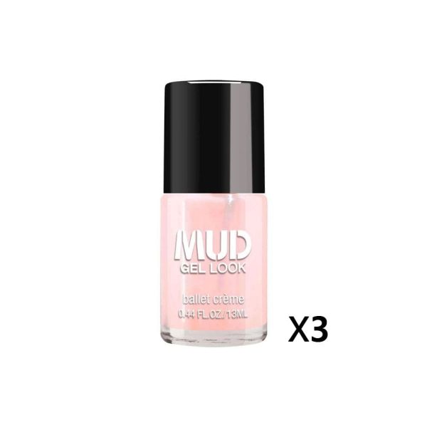 3x MUD Gel Nail Colour Ballet Creme 13ml Cheap