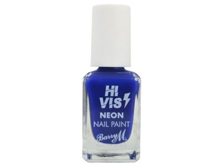 Barry M Hi Vis Neon Nail Polish Bombshell Blue 10ml For Discount