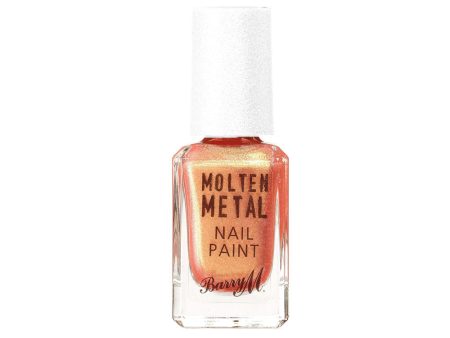 Barry M Molten Metal Nail Polish Peachy Feels 10ml For Sale