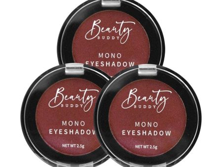 3x Beauty Buddy Mono Eyeshadow 12 Deep Shiraz 2.5g Online Sale