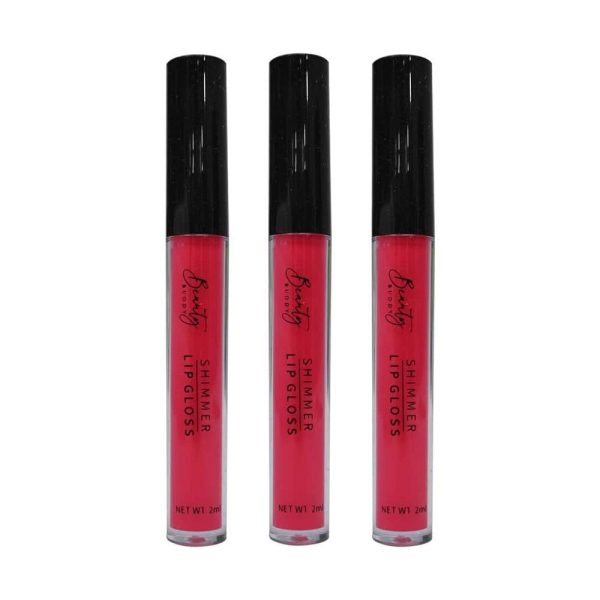 3x Beauty Buddy Shimmer Lip Gloss 07 Power Pink 2ml Online Hot Sale