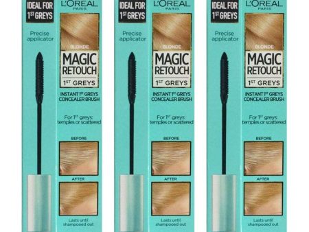 3x L Oreal Magic Retouch Precision Instant Grey Concealer Brush Blonde 8ml Online Hot Sale