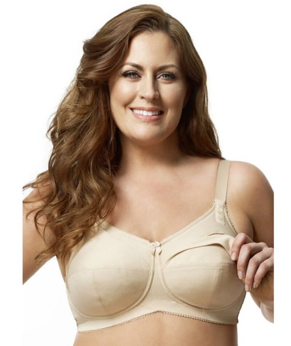 Elila Cotton Cup Wire-Free Nursing Bra - Nude For Sale