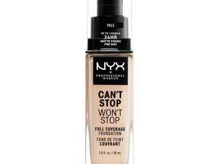 NYX Can t Stop Won t Stop Full Coverage Foundation Pale 30ml For Cheap