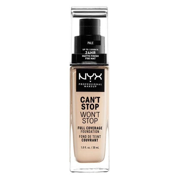 NYX Can t Stop Won t Stop Full Coverage Foundation Pale 30ml For Cheap