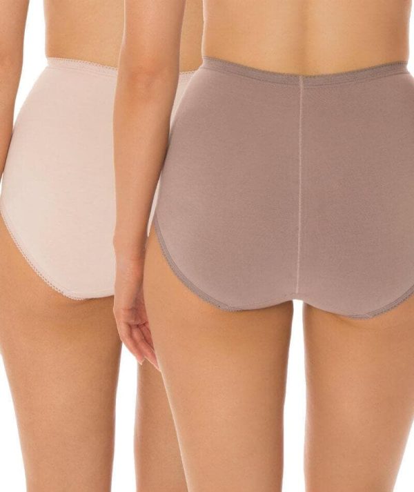 Sloggi Maxi Brief 2 Pack - Pink Brown For Cheap