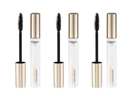 3x L Oreal Age Perfect Lash Magnifier Mascara Black 7.4ml Online now