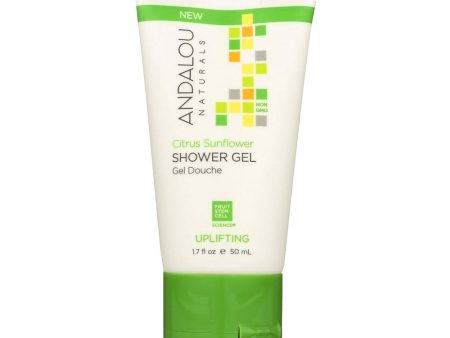 Andalou Naturals Citrus Sunflower Uplifting Shower Gel 50ml - Travel Size Sale