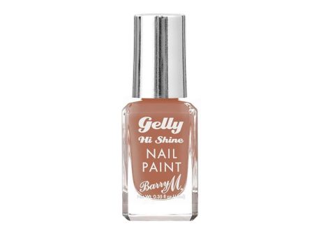 Barry M Gelly Hi Shine Nail Polish 244 Cafe Au Lait 10ml Sale