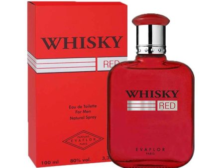 Evaflor Whisky Red For Men Eau De Toilette Natural Spray 100ml on Sale