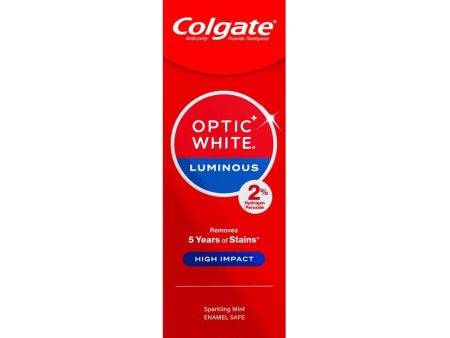 Colgate Toothpaste Optic White Luminous High Impact Sparkling Mint 85g Sale