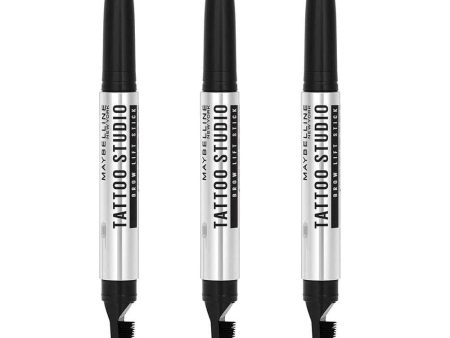 3x Maybelline Tattoo Studio Brow Lift Stick 264 Clear 1.1g For Sale