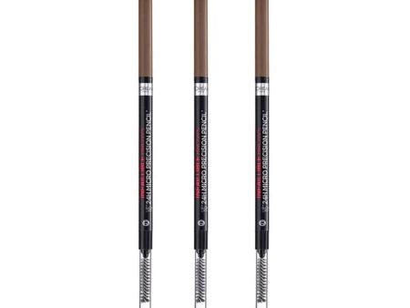 3x L Oreal Infallible Brows 24Hr 3.0 Brunette Supply