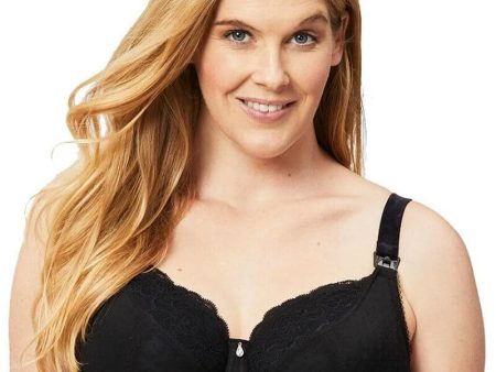 Cake Maternity TimTams Flexi Wire Lace Nursing Bra -  Black For Cheap