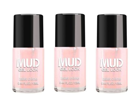 3x MUD Gel Nail Colour Ballet Creme 13ml Cheap