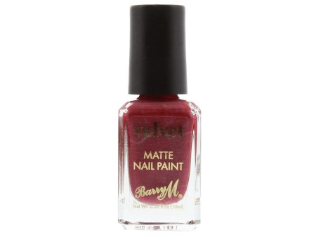 Barry M Velvet Matte Nail Polish Crimson Couture 10ml Online Hot Sale