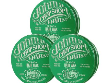 3x Johnny s Chop Shop Dragon Hair Wax 75g Online