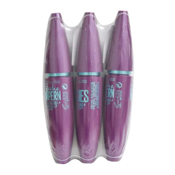 3x Maybelline The Falsies Volum Express Mascara Black Drama 8.2ml Cheap