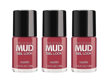 3x MUD Gel Nail Colour Rosette 13ml For Discount