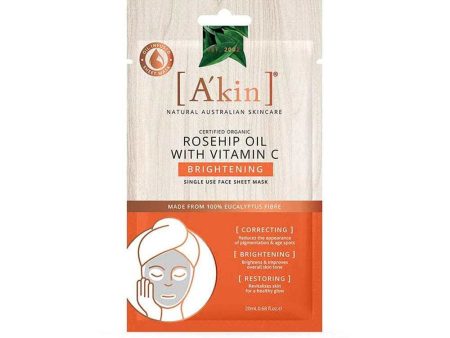 A Kin Face Sheet Mask Rosehip Oil With Vitamin C Brightening 20ml Online