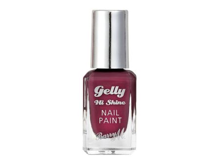 Barry M Gelly Hi Shine Nail Polish Rhubarb 10ml Discount