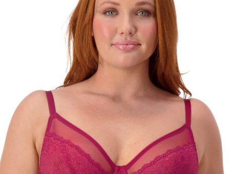 Triumph Sheer Minimizer Bra - Bordeaux Online Hot Sale